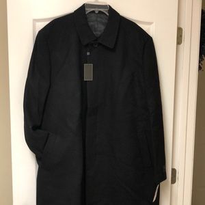 Ike Behar Men’s Overcoat- Black 50L